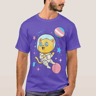 Camiseta Gato astronauta transgénero en el espacio Trans Or