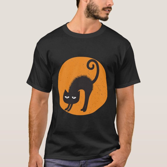 Camiseta gato asustado (Anverso)