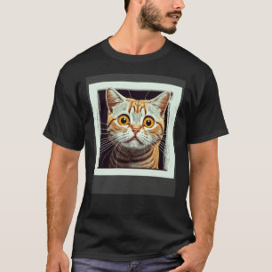 Camiseta Gato Asustado Gato Miedoso