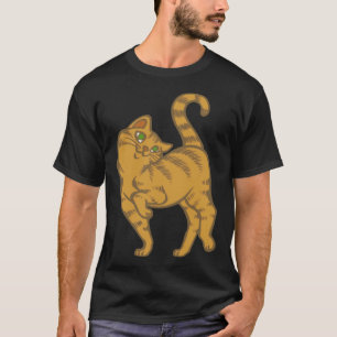 Camiseta Gato atigrado amarillo Gato atigrado naranja   Gat