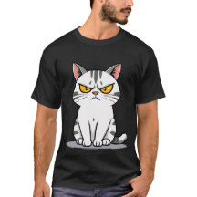 Gato atigrado blanco gruñón divertido mirando  ✨🐾