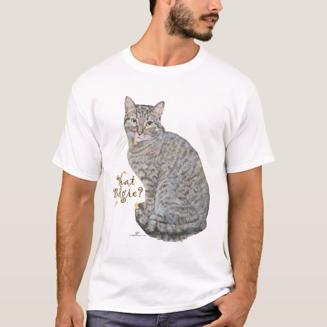 Camiseta ¿Gato atigrado Budgie? (Anverso)