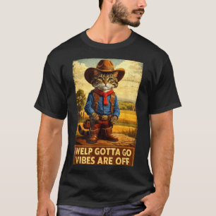 Camiseta Gato atigrado divertido cachorro tengo que irme di