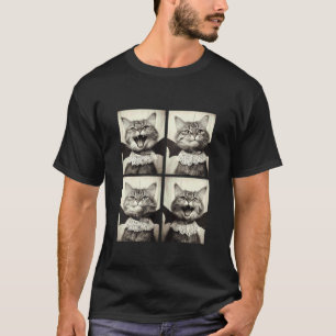 Camiseta Gato atigrado divertido vampiro con disfraz de mur