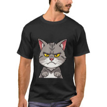 Gato Atigrado Gris Enojado Mirada Gruñona ✨🐾😠