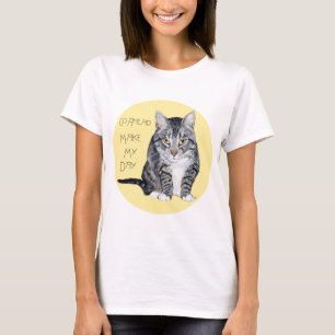 Camiseta Gato Atigrado - Haz Mi Día