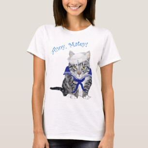 Camiseta Gato Atigrado Marinero