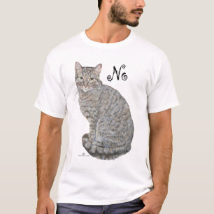 Camiseta Gato atigrado no está abierto