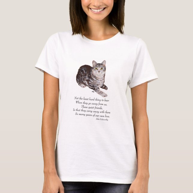 Camiseta Gato Atigrado Puente Arcoíris (Anverso)