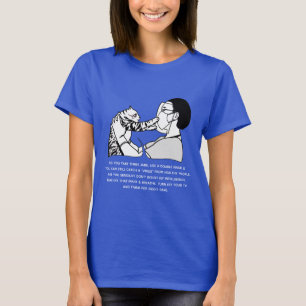Camiseta Gato Atigrado y Mensaje