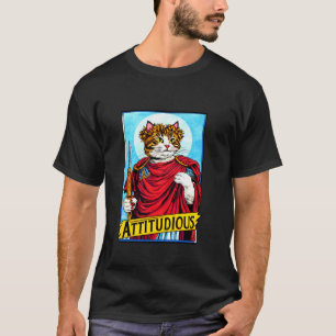 Camiseta Gato ATITUDIOSO Dios Griego Romano Gladiador Actit