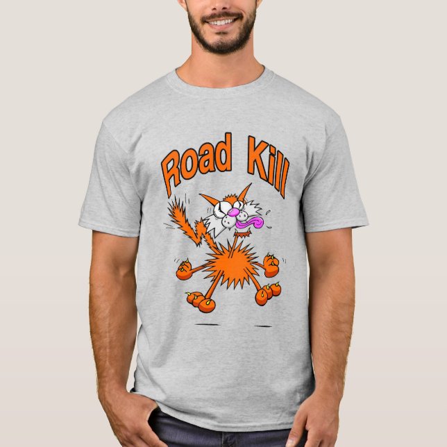 Camiseta Gato Atropellado (Anverso)