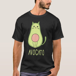 Camiseta Gato Avocato Cara de Gato Lindo avogato Aguacate D