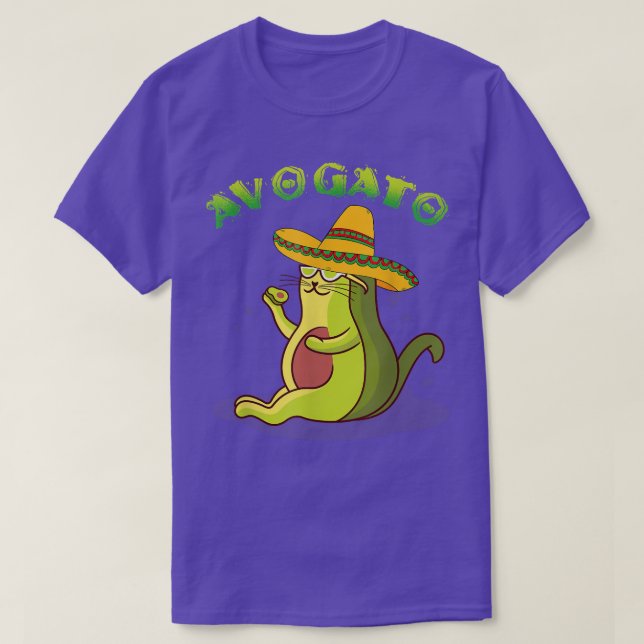 Camiseta Gato Avogato Aguacate Cinco de Mayo Cuto Gato Meic (Diseño del anverso)