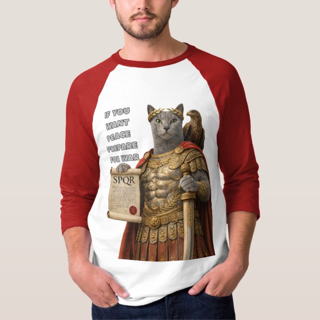 Camiseta Gato Azul César Ruso (Anverso)