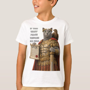 Camiseta Gato Azul César Ruso