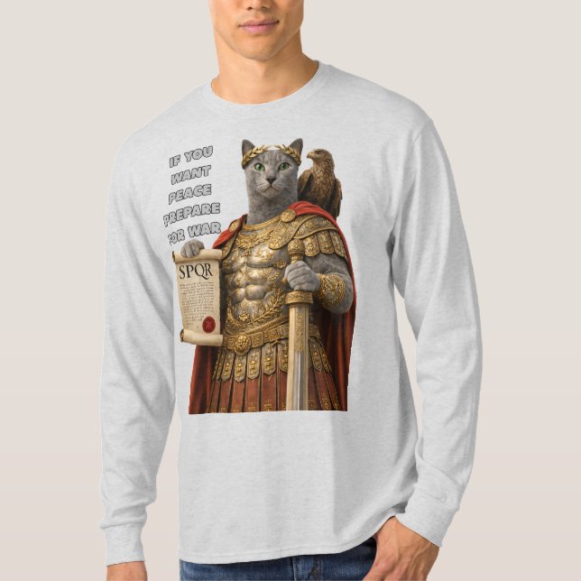 Camiseta Gato Azul César Ruso (Anverso)