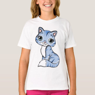 Camiseta Gato azul felino animal