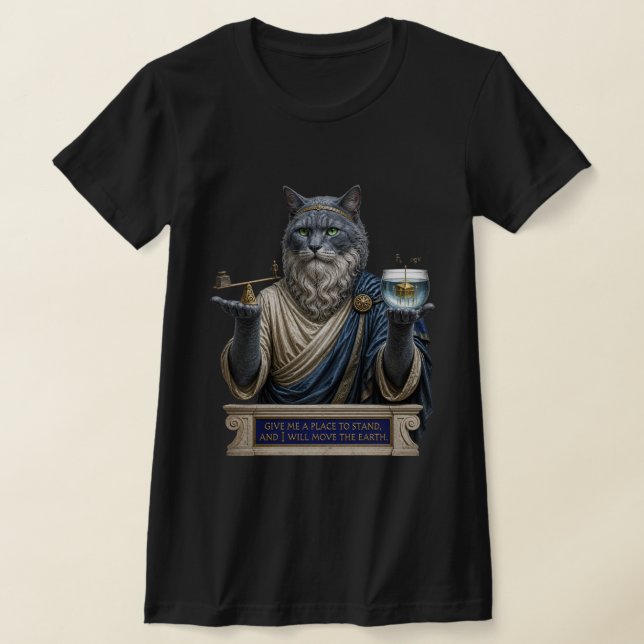 Camiseta Gato Azul Ruso Arquímedes (Distribución)