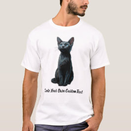 Camiseta Gato Azul Ruso Crea tu propio texto personalizado 