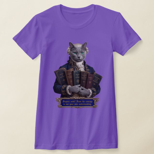 Camiseta Gato Azul Ruso Immanuel Kant (Distribución)
