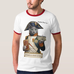 Camiseta Gato Azul Ruso Napoleón Bonaparte