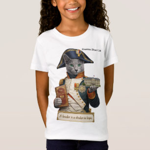 Camiseta Gato Azul Ruso Napoleón Bonaparte
