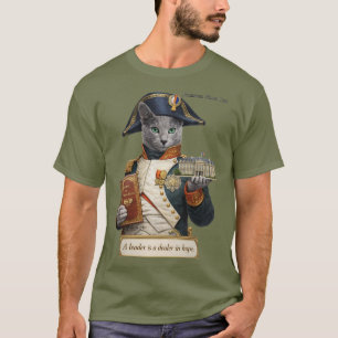 Camiseta Gato Azul Ruso Napoleón Bonaparte