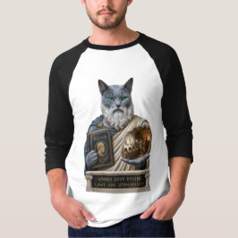 Camiseta Gato Azul Ruso Plato