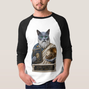 Camiseta Gato Azul Ruso Plato