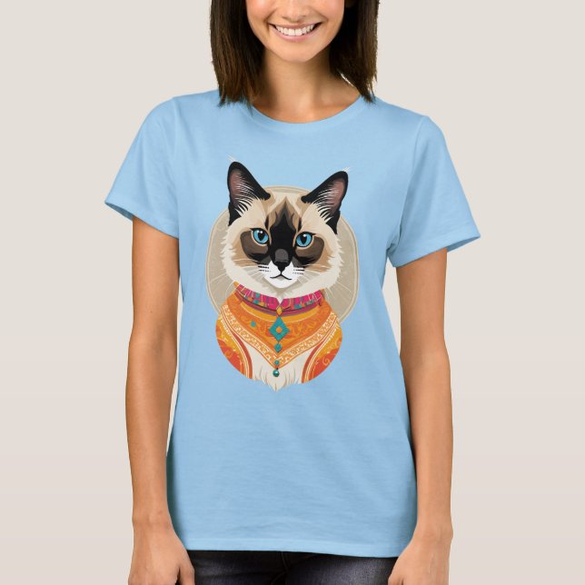 Camiseta Gato balinés (Anverso)