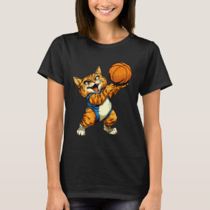 Camiseta Gato Baloncesto Jugador de Baloncesto Gato