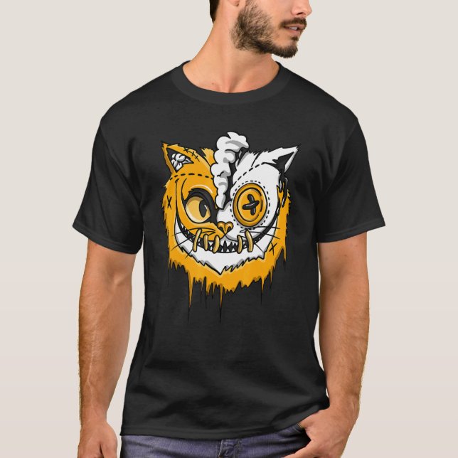 Camiseta Gato Battle OG Té Amarillo 1s Coincidencia (Anverso)
