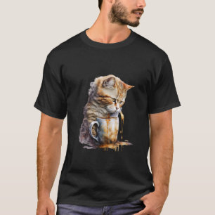 Camiseta Gato bebe capuchino