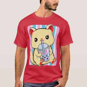 Camiseta Gato bebiendo Boba Orgullo Transgénero LGBT-Q Tran