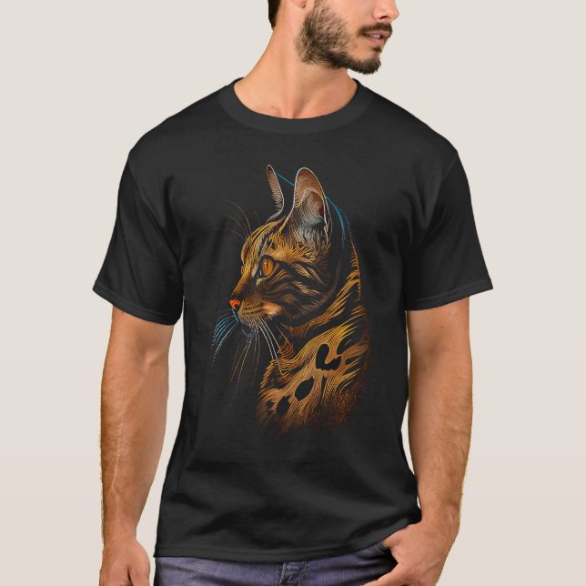Camiseta Gato Bengal  1 (Anverso)