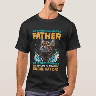 Camiseta Gato Bengal CUALQUIER HOMBRE PODRÍA SER PADRE Dive
