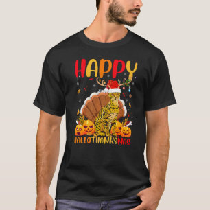 Camiseta Gato Bengal  Gato Bengal Feliz Hellothanksmas