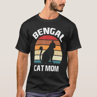 Camiseta Gato Bengal Mamá Disfraz de Gato Bengal Gato Benga
