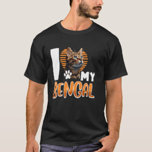 Camiseta Gato Bengal QUIERO A MI Gato Bengal Mamá Gatos Ben