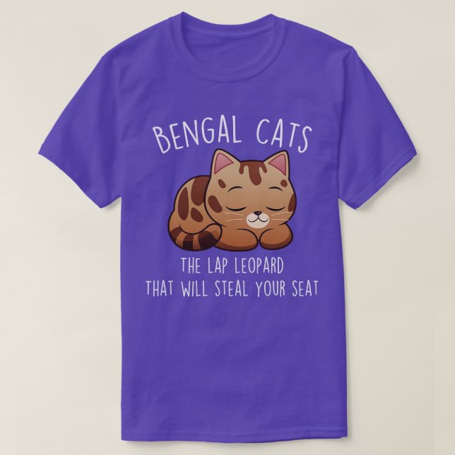 Camiseta Gato Bengal Robar tu asiento (Diseño del anverso)