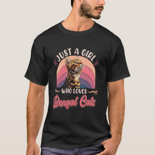 Camiseta Gato Bengal SOLO UNA CHICA QUE AMA A LOS GATOS BEN
