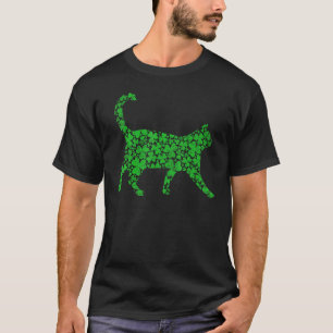 Camiseta Gato bengalí gracioso Shamrock Bengal Cat St Patri