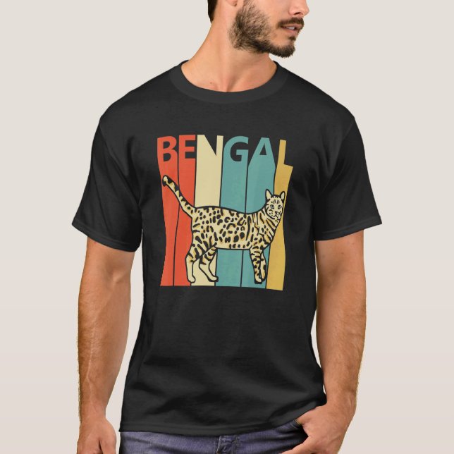 Camiseta Gato bengalí lindo (Anverso)