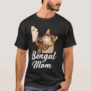 Camiseta Gato bengalí, madre de amor, madre de los bengalíe