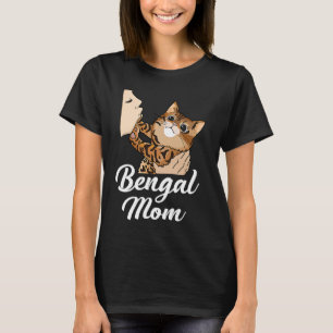 Camiseta Gato bengalí, madre de amor, madre de los bengalíe