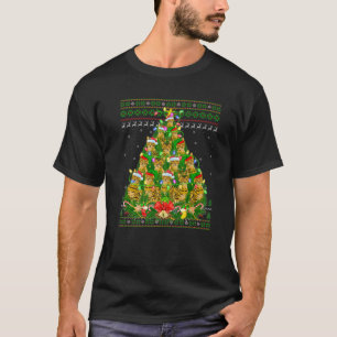 Camiseta Gato bengalí Navidad Iluminación Árbol Gato Bengal