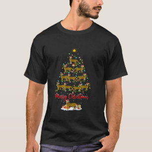 Camiseta Gato bengalí Navidad iluminando a gato de Santa Be