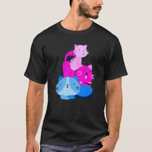 Camiseta Gato Bi Orgullo Animal Bisexual Queer Bi Lgbtq Bis