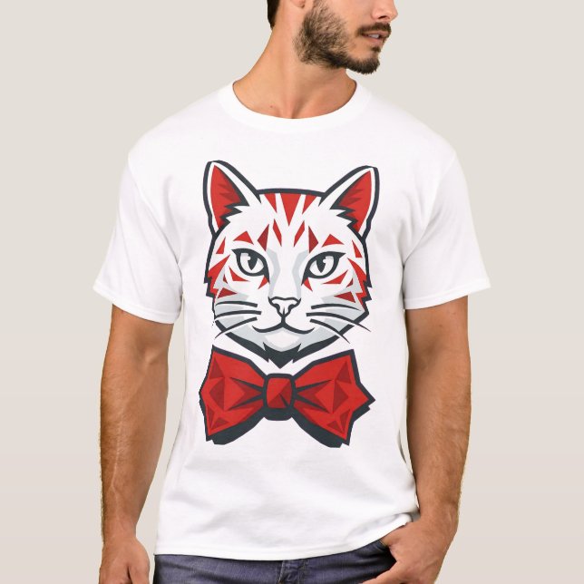 Camiseta Gato Bien Vestido (Anverso)